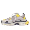 Balenciaga Triple S Sneaker 'yellow Grey' 2019 In Gray