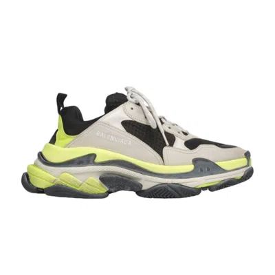 Pre-owned Balenciaga Triple S Sneaker 'yellow Grey' | Men's Size 40
