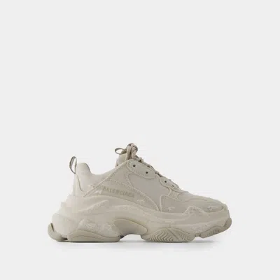 Balenciaga Triple S Sneakers In Beige