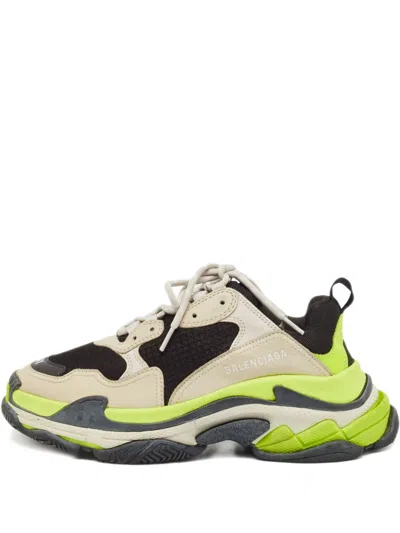 Pre-owned Balenciaga Triple S Sneakers In Neutral