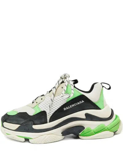 Pre-owned Balenciaga Triple S Sneakers In Neutral