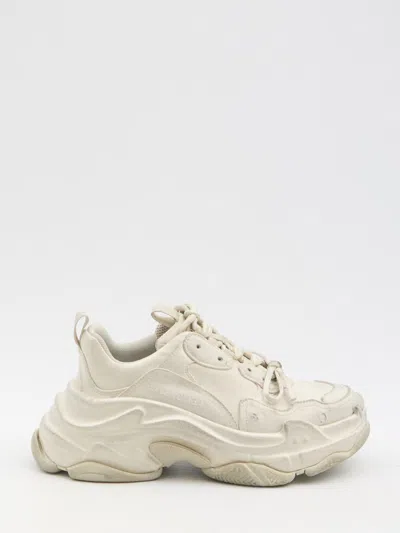 Balenciaga Triple S Sneakers In Beige