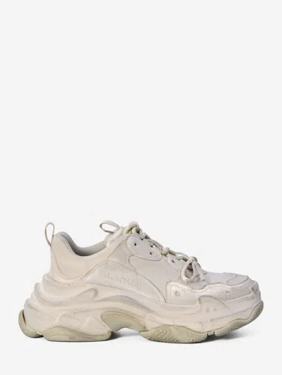 Balenciaga Triple S Sneakers In Beige