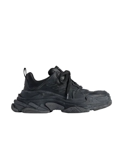 Balenciaga Triple S Sneakers In Black