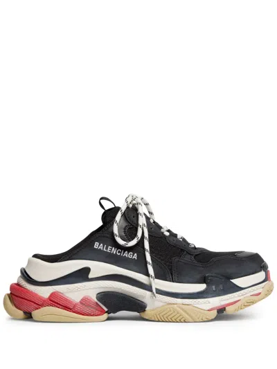 Balenciaga Tripe S Mule Sneakers In Black