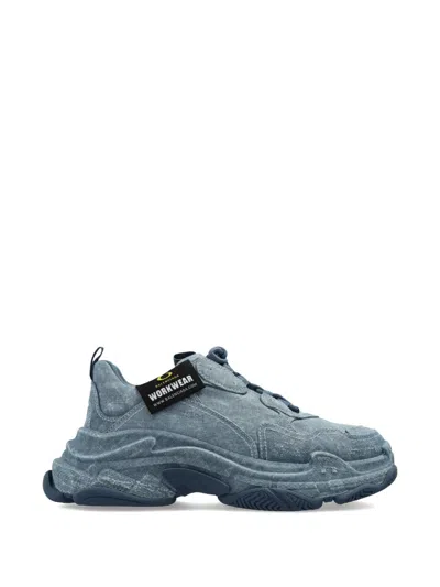 Balenciaga Triple S Sneakers In Blue
