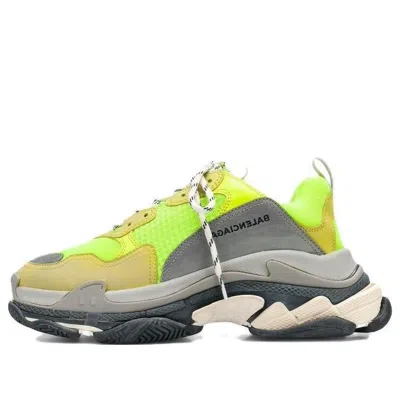 Balenciaga Triple S Sneakers 'fluorescent Green' In Multi
