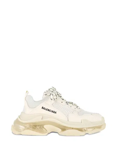 Pre-owned Balenciaga Triple S Sneakers In Neutral