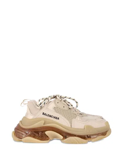 Pre-owned Balenciaga Triple S Sneakers In Neutral