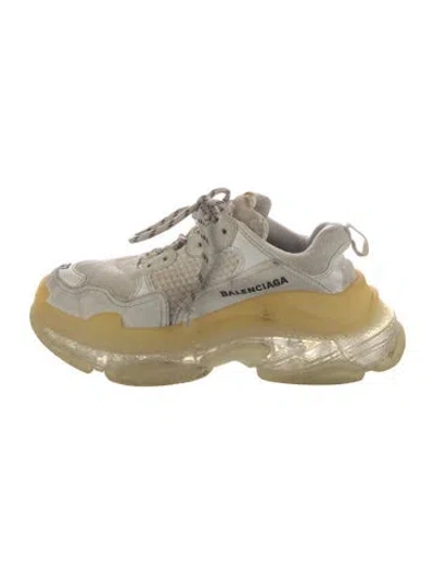 Pre-owned Balenciaga Triple S Sneakers In Neutral