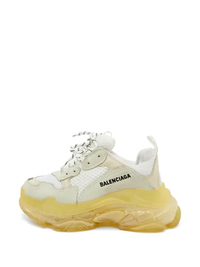 Pre-owned Balenciaga Triple S Sneakers In White