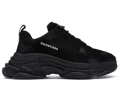 Pre-owned Balenciaga Triple S Triple (2018) Reissue Nondistressed (women's) Sneakers In Black