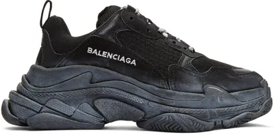 Pre-owned Balenciaga Triple S Triple (women's) Sneakers In Black