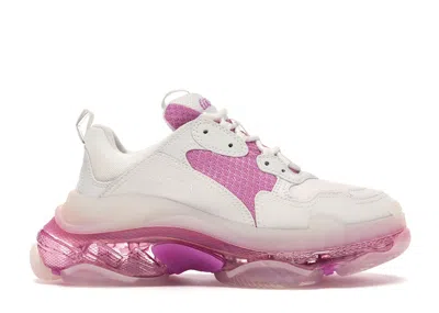 Pre-owned Balenciaga Triple S (women's) Sneakers In Pink/white In Multi