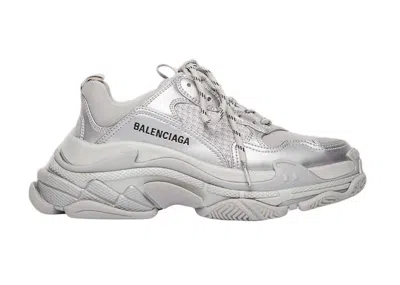 Pre-owned Balenciaga Triple S (women's) Sneakers In Silver