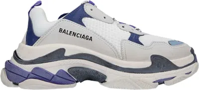 Pre-owned Balenciaga Triple S (women's) Sneakers In White/purple In Multi