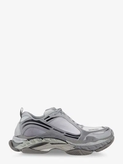 Balenciaga Triple S.2 Gradient Mesh And Nylon Insert Sneakers With Used Effect In Gray