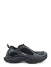 Balenciaga Triple S.2 Gradient Mesh Sneakers With Used-effect Nylon Inserts In Black