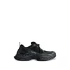 Balenciaga Black Polyester Athletic Sneakers In Black