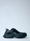 Balenciaga Black Polyester Athletic Sneakers In Black