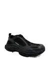 Balenciaga Black Polyester Athletic Sneakers In Black