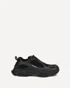 Balenciaga Black Polyester Athletic Sneakers In Brown