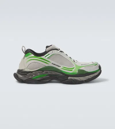 Balenciaga Mesh And Rubber Triple S.2 Sneakers In Gray