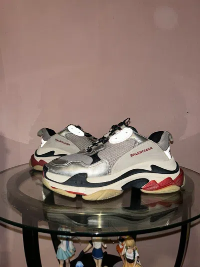 Pre-owned Balenciaga Triple Sss “silver” 2018 Shoes