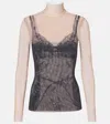 BALENCIAGA TROMPE L'AIL LACE TOP