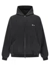 Balenciaga Men Grey Sweatshirt With Fixed Hood And Logo Detail On The Front In Cotton Man In Gray