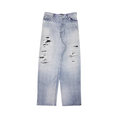 Pre-owned Balenciaga Trompe L'œil Pants 'blue'