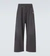 Balenciaga Trompe Loeil Denim Trousers In Blue