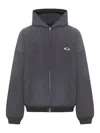 Balenciaga Men Grey Sweatshirt With Fixed Hood And Logo Detail On The Front In Cotton Man In Gray