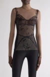 Balenciaga Trompe L Il Lingerie Top In Multi