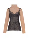 Balenciaga Trompe L Il Lingerie Top In Multi