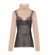 Balenciaga Trompe L Il Lingerie Top In Multi