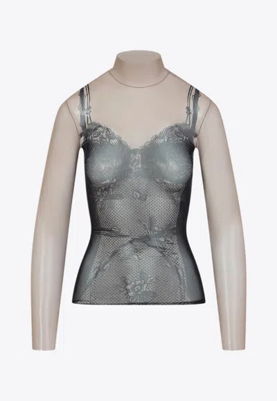 BALENCIAGA TROMPE L'ŒIL LINGERIE TOP