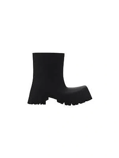 Pre-owned Balenciaga Trooper Boot In Black