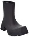 Balenciaga Trooper Rubber Ankle Boots In Black