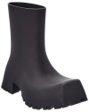 Balenciaga Trooper Rubber Ankle Boots In Black