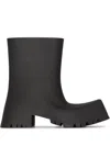 Balenciaga Sculptural Black Boots With Chunky Sole