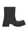 Balenciaga Low Heels Ankle Boots In Black Rubber/plasic In Black
