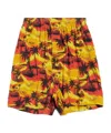 Balenciaga Tropical Print Pyjama Shorts In Multicolor