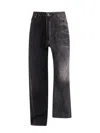 Balenciaga Fifty-fifty Jeans In Black