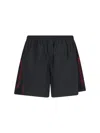 Balenciaga Black Technical Fabric Short With Logo