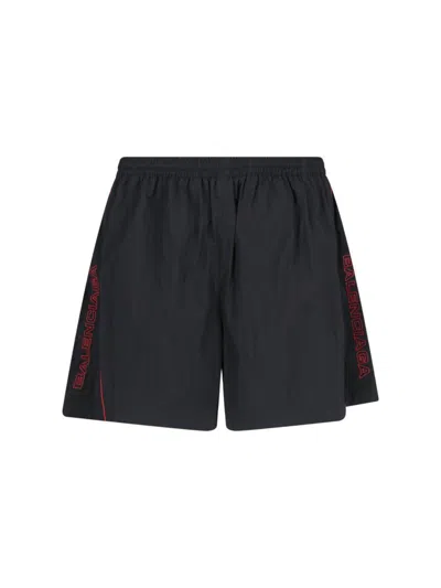 Balenciaga Logo Jogger Shorts