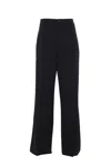 Balenciaga Black Pants With Belt Loops In Wool Blend Man In Black