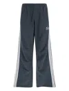 Balenciaga Baggy Sweatpants With Stripes And Wide Leg In Blue