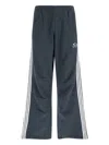 Balenciaga Baggy Sweatpants With Stripes And Wide Leg In Blue