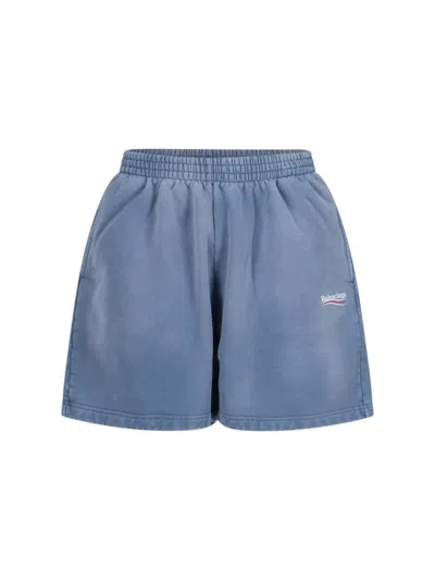 Balenciaga Trousers In Blue